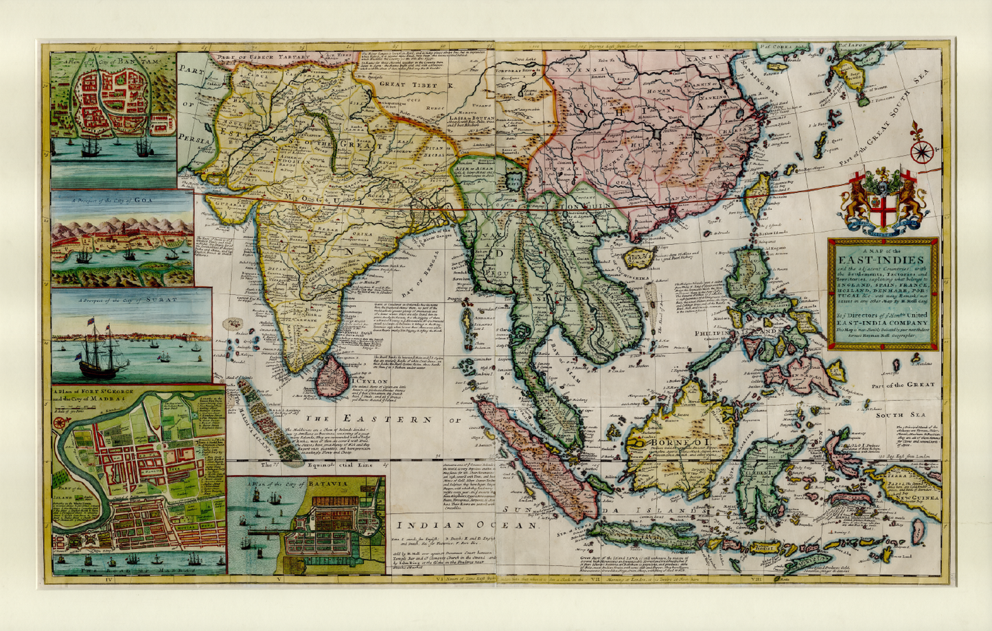 A Map of the East Indies and the Adjacent Countries